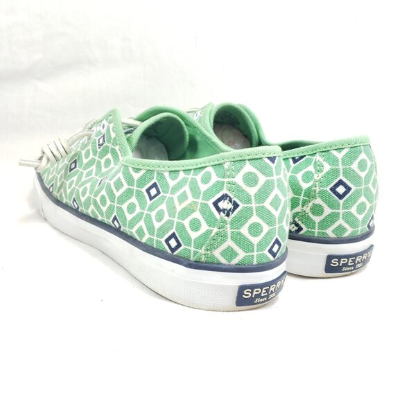 Sperry Top-Sider Sneakers Women's Size 10 Green Canvas - Picture 4 of 8